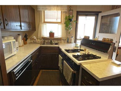 Kitchen. Unique open galley style kitchen with dis