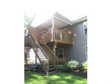 Covered deck wwooded view