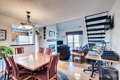 Dining area open to living room