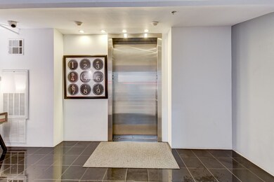 Sleek lobby elevator takes you to #301