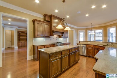 Island in kitchen provides you with plenty of spac