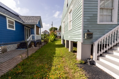 Driveway on the east side of the house.