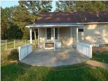 Rear patio with covered awning