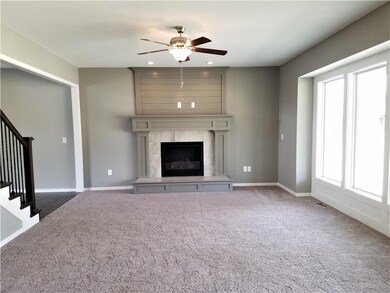 Great Room. Picture is of Actual Home