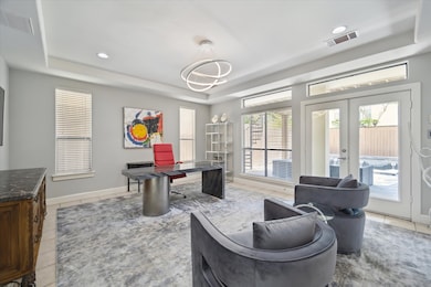 First floor guest bedroom or flex room Warm soothi