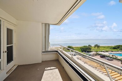 Ocean view from balcony