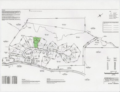 Lot 6 highlighted on Kelsey Brook...