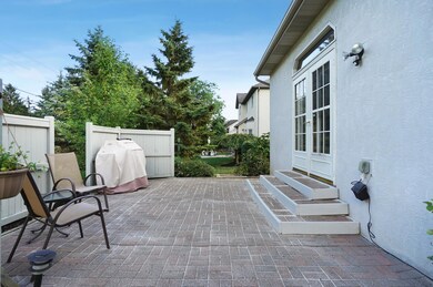 Private paver stone patio