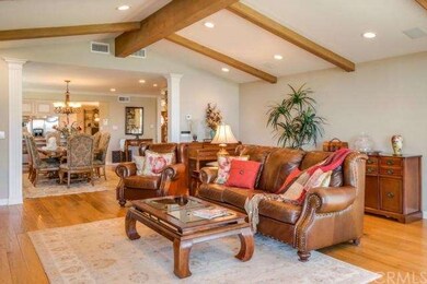 View of the dining area from the family room.