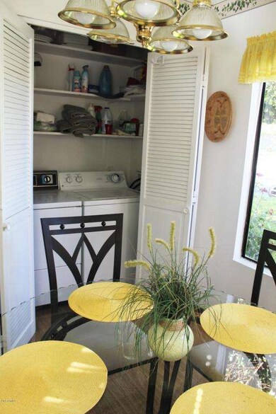 convenient indoor laundry