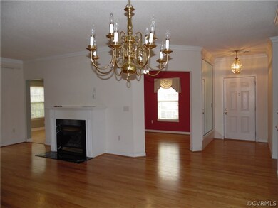 View of entrance foyer, part of living room, part