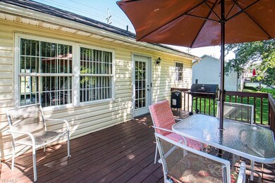 Relax on this nice big deck.