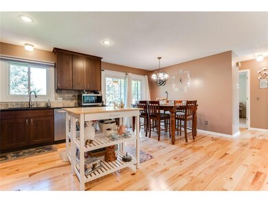 Granite counters with tile backsplash, new cabinet