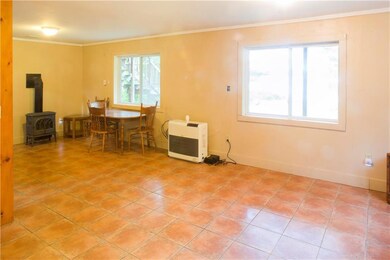 Living room and dining room area