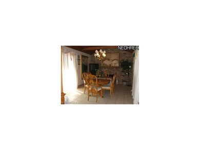 Formal dining room with ceramic flooring!