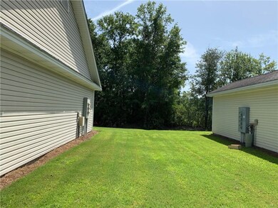 Side of landscaped home