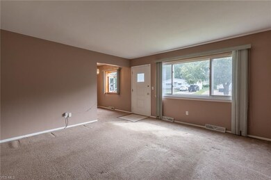 Spacious living room with bright natural light