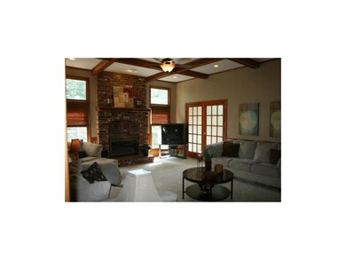 Large, beautiful brick fireplace to cozy up to dur
