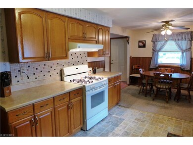 Plenty of cabinet and counter space next to stove 