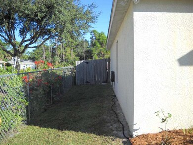 West side showing fence