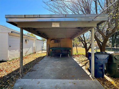 carport and storage area