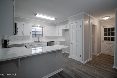 Kitchen with breakfast bar