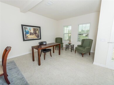 Spacious Living is being used as a office area.