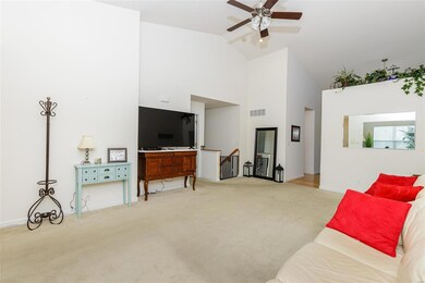 Basement stairs come off the family room.