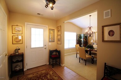 Front entrance and dining room