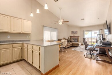 View from entry- open kitchen/dining/living room.