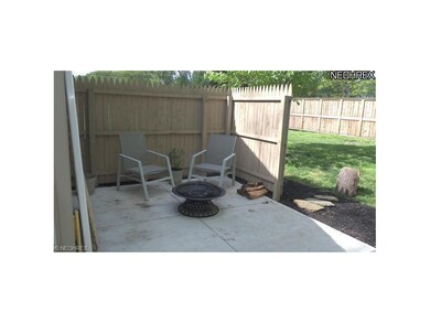 Patio area with privacy fencing