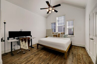 Feel the space in this primary bedroom with its hi