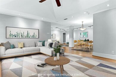 Open concept living spaces from formal dining to l