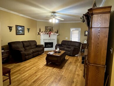 Huge den with fireplace, no carpet on main all hardwood floors throughout