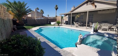 Pool and spa  and covered patio