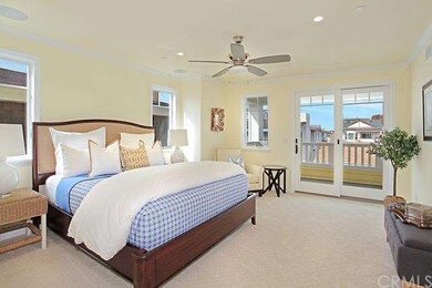 Stunning master bedroom with balcony