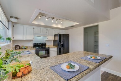 Bright, open kitchen