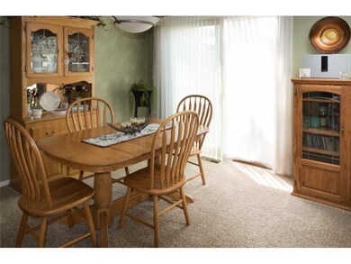The dining room is open and airy making it easy to