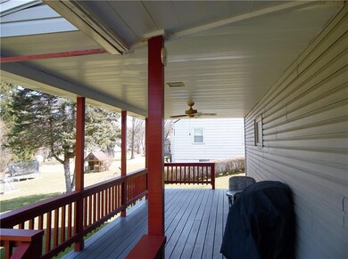 Rear deck off dining area convenient for grilling 