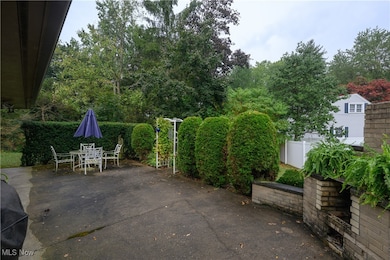 View of patio with outdoor dining area