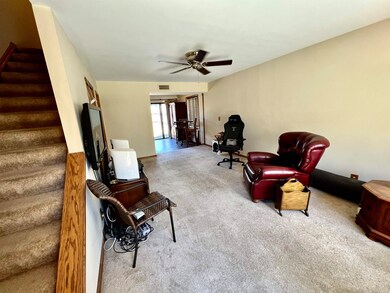 The great room is very large and light filled.