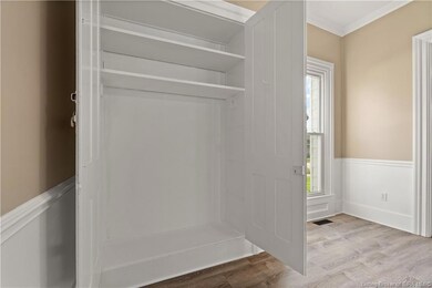 Large storage area in dining room