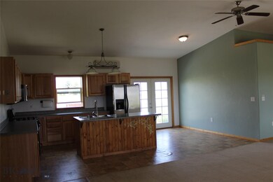 Kitchen, Dining Area with French Doors