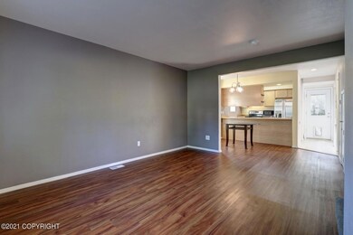 Living room toward kitchen
