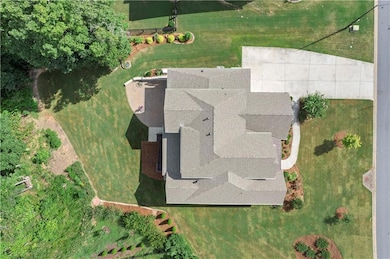 Birds eye view of property
