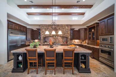 Island Seating In Gourmet Kitchen