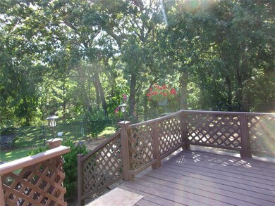 Large Front Porch Deck looking towards Pond!