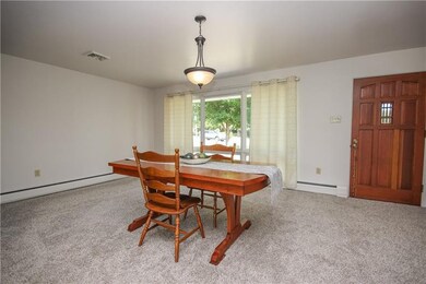 Extra large dining room.