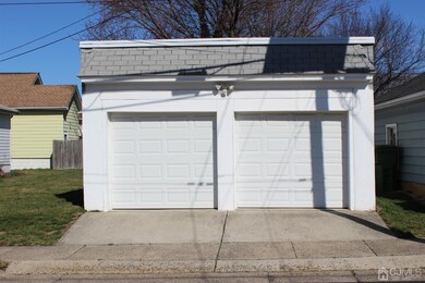 The 2 car garage.