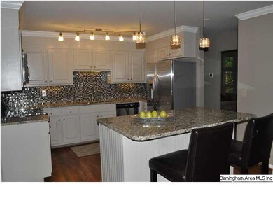 View of kitchen from Keeping room which is a large